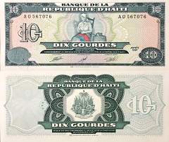 *10 Gourdes Haiti 1991-99, P256 UNC - Kliknutím na obrázok zatvorte -
